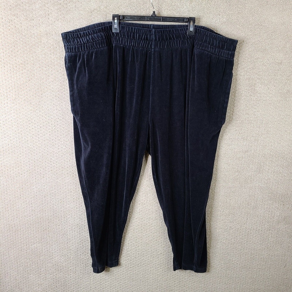 Vintage Sean John Pants Mens 6XB‎ Blue Velour Y2K Hip Hop Baggy Sweatpants